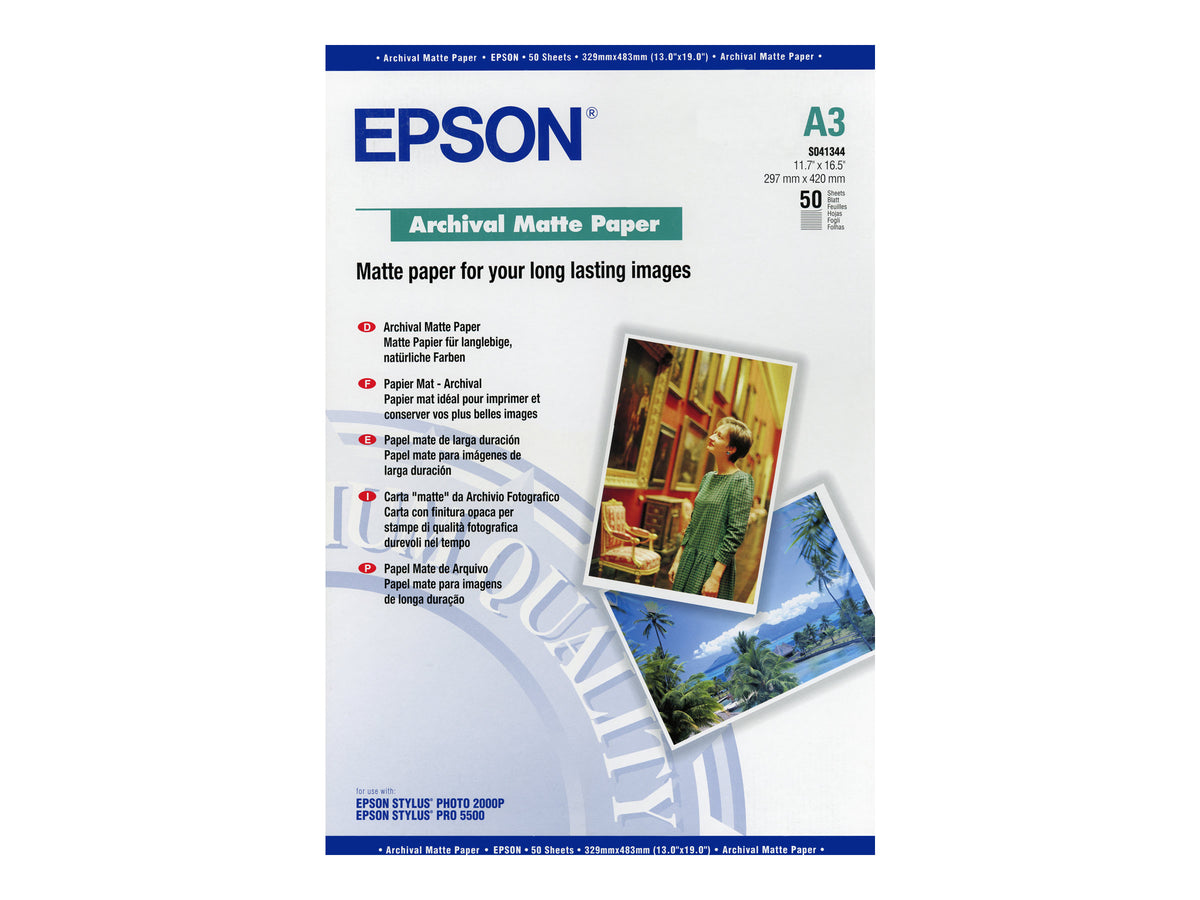 Epson Archival Matte Paper - Matt - A3 (297 x 420 mm)