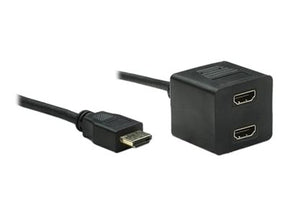 Techly Video Splitter Cable HDMI M to 2 x HDMI F