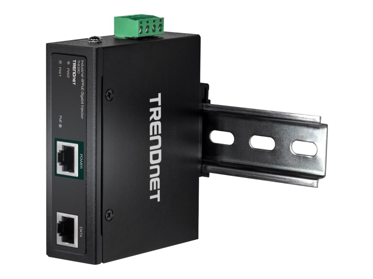 TRENDnet TI-IG90 - Hardened Industrial - Power Injector (DIN-Schienenmontage möglich)