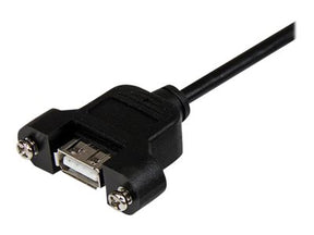 StarTech.com 90cm USB A Blendenmontage Kabel Bu/St - USB Verlängerungskabel - Einbaubuchsen Kabel Verlängerung - USB-Verlängerungskabel - USB (W)