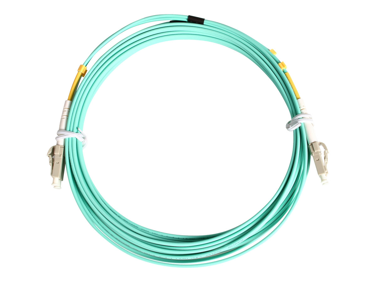 StarTech.com 10m (30ft) LC/UPC to LC/UPC OM3 Multimode Fiber Optic Cable, Full Duplex 50/125Âµm Zipcord Fiber Cable, 100G Networks, LOMMF/VCSEL, <0.3dB Low Insertion Loss - LSZH Fiber Patch Cord - Patch-Kabel - LC Multi-Mode (M)