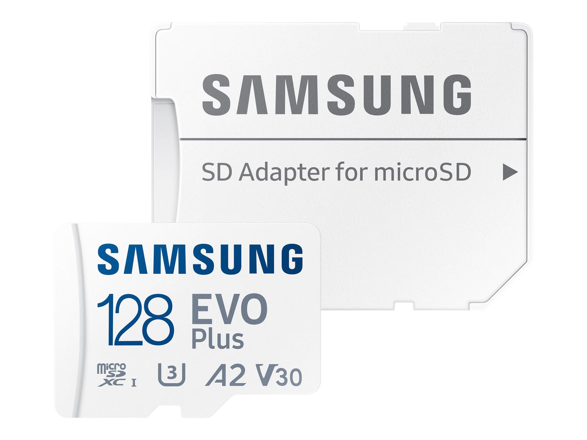 Samsung EVO Plus MB-MC128KA - Flash-Speicherkarte (microSDXC-an-SD-Adapter inbegriffen)