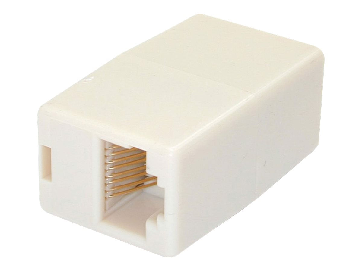 StarTech.com Cat5e RJ45 Netzwerkkabel Koppler / Verbinder - Patchkabel Modular Kupplung - Buchse / Buchse - Weiß - Netzwerkkoppler - RJ-45 (W)