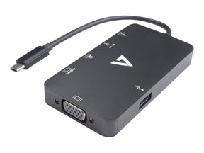 V7 V7UC-U3CRJ45HDVG-BLK - Dockingstation - USB-C