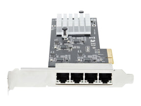 StarTech.com 4-Port 2.5Gbps NBASE-T PCIe Network Card, Intel I225-V Chip, Quad Port Computer Network Card, Multi-Gigabit NIC, PCI Express Server LAN Card, Desktop Ethernet Interface Card, PCI Express 2.0 (PR42GI-NETWORK-CARD)