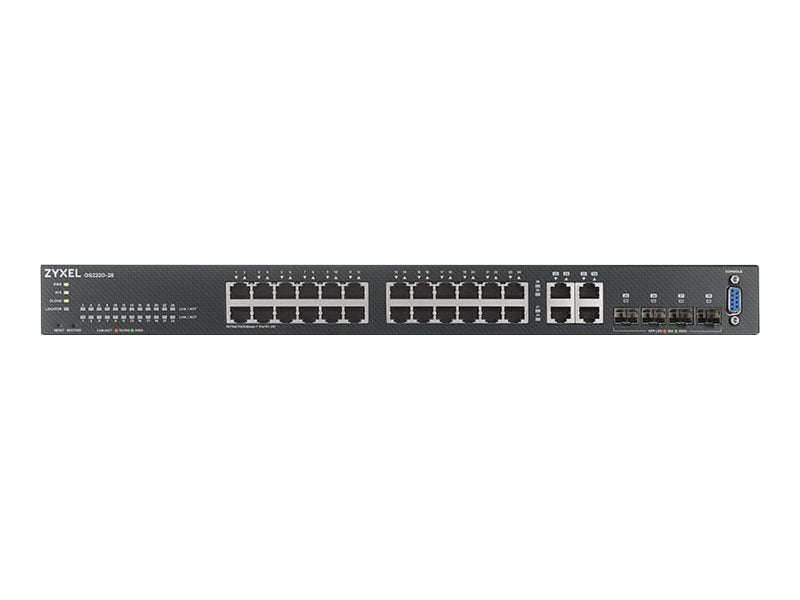 ZyXEL GS2220-28 - Switch - managed - 24 x 10/100/1000 + 4 x Kombi-Gigabit-SFP