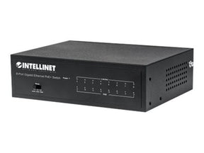 Intellinet 8-Port Gigabit Ethernet PoE+ Switch, IEEE 802.3at/af Power over Ethernet (PoE+/PoE)-