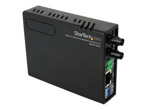 StarTech.com 10/100 Mbit/s Fast Ethernet Multimode ST LWL / Glasfaser Kupfer Medienkonverter