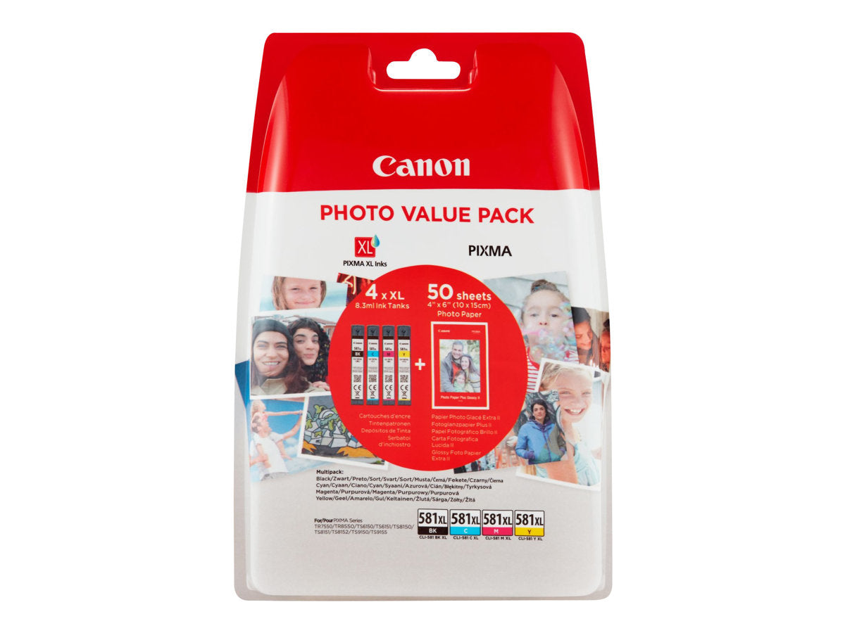 Canon CLI-581XL C/M/Y/BK Photo Value Pack - 4er-Pack