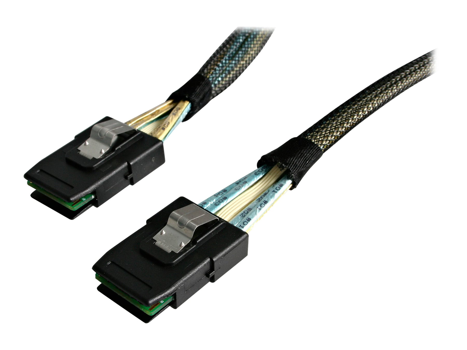 StarTech.com 1m Serial Attached SCSI SAS-Kabel - SFF8087 auf SFF8087 - Internes SAS-Kabel - mit Sidebands - 4-Lane - 36 PIN 4iMini MultiLane (S)