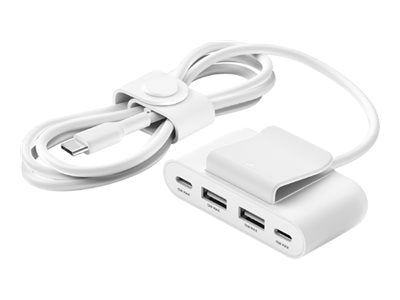 Belkin BoostCharge - Ladesteifen - 4 Ausgabeanschlussstellen (2 x USB, 2 x USB-C)