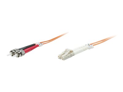 Intellinet Fiber Optic Patch Cable, OM1, LC/ST, 10m, Orange, Duplex, Multimode, 62.5/125 µm, LSZH, Fibre, Lifetime Warranty, Polybag - Netzwerkkabel - ST multi-mode (M)