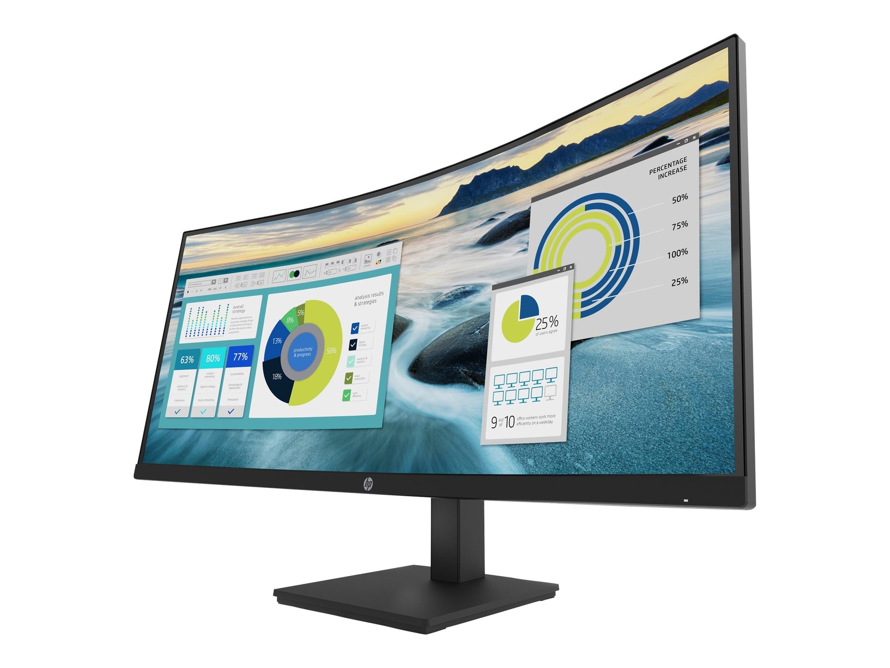 HP P34hc G4 - P-Series - LED-Monitor - gebogen - 86.36 cm (34")