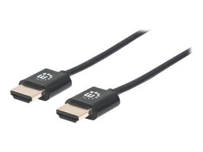 Manhattan HDMI Cable with Ethernet (Ultra Thin), 4K@60Hz (Premium High Speed)