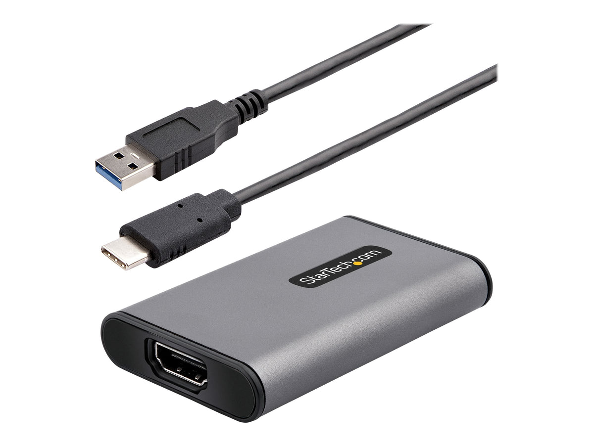 StarTech.com USB 3.0 HDMI Video Capture Device, 4K Video Capture Adapter/External USB Capture Card, UVC, Live Stream, HDMI Audio/Video Screen Recorder, Works w/ USB-A, USB-C, Thunderbolt 3 - Windows/Mac/Ubuntu (4K30-HDMI-CAPTURE)