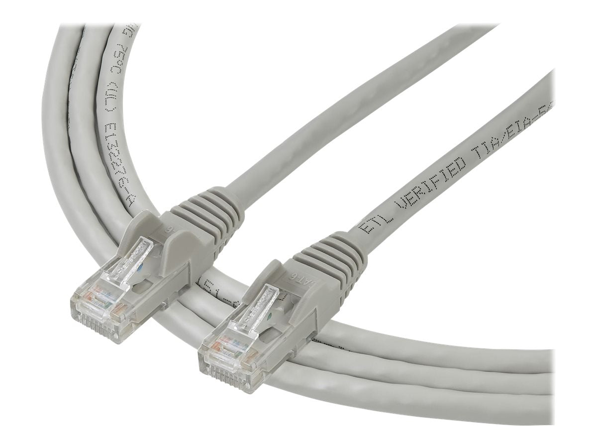 StarTech.com 2m Cat6 Gigabit Snagless Patchkabel - RJ45 UTP Netzwerkkabel mit Schutzmanschette - Cat 6 Kabel - Grau - Patch-Kabel - RJ-45 (M)