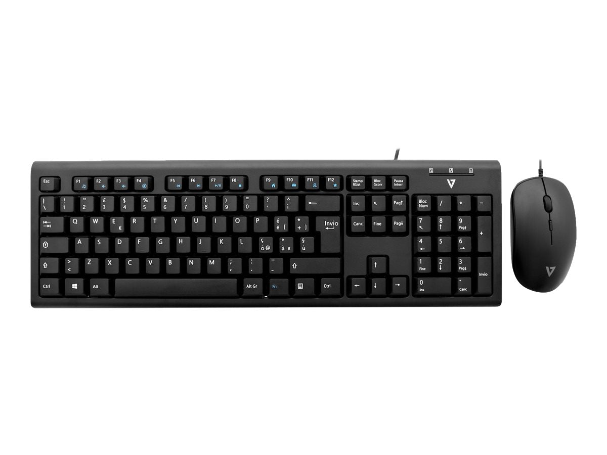 V7 CKU200DE - Tastatur-und-Maus-Set - PS/2, USB