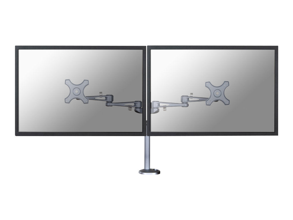 Neomounts by Newstar FPMA-D935DG - Befestigungskit - full-motion - für 2 LCD-Displays - Silber - Bildschirmgröße: 25.4-69 cm (10"-27")