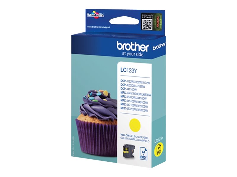 Brother LC123Y - Hohe Ergiebigkeit - Gelb - Original