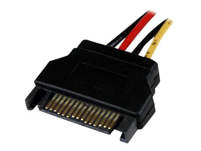 StarTech.com 30cm SATA auf Molex LP4 Stromadapter - Bu/St - Serial ATA zu 4pin Stromkabel Adapter - Netzteil - interne Stromversorgung, 4-polig (W)