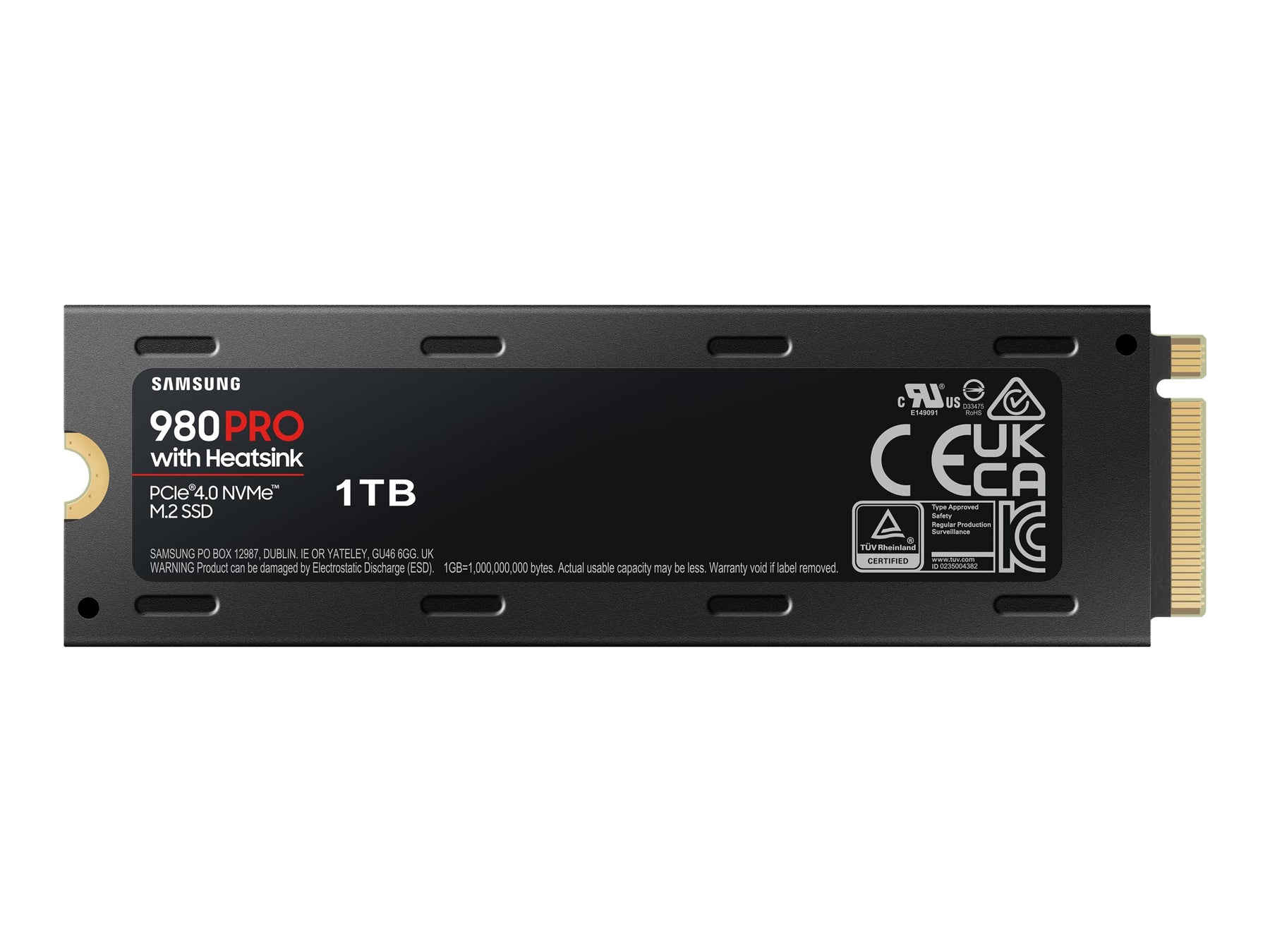 Samsung 980 PRO MZ-V8P1T0CW - SSD - verschlüsselt - 1 TB - intern - M.2 2280 - PCIe 4.0 x4 (NVMe)