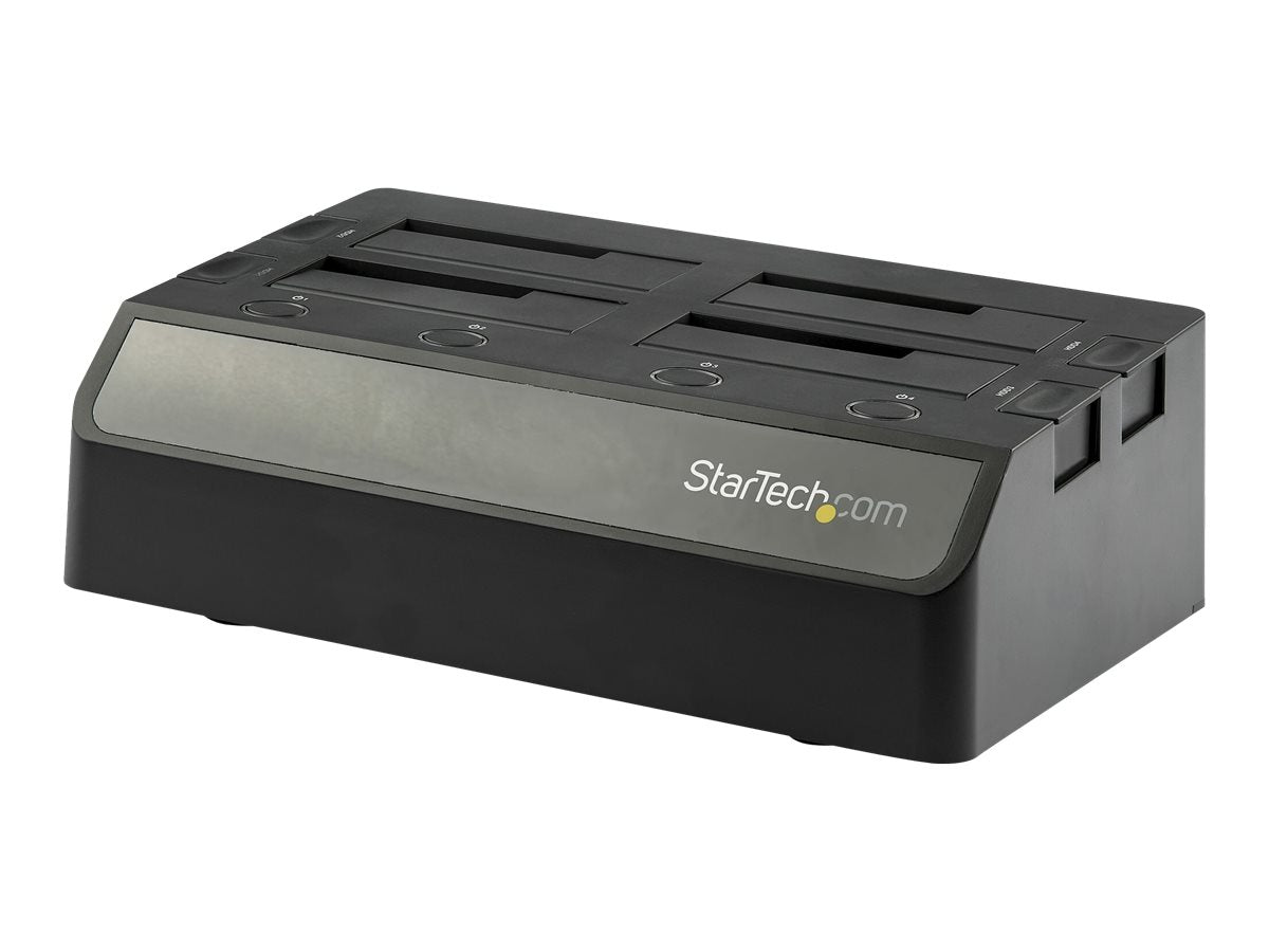 StarTech.com 4-Bay USB 3.1 to SATA Hard Drive Docking Station, 10Gbps USB Hard Drive Dock, External 2.53.5 SATA III (6Gbps)