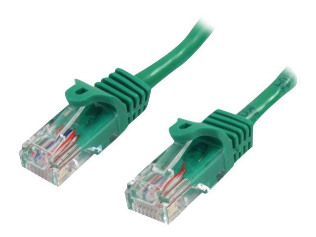 StarTech.com 0,5m Cat5e Ethernet Netzwerkkabel Snagless mit RJ45 - Cat 5e UTP Kabel - Grün - Patch-Kabel - RJ-45 (M)