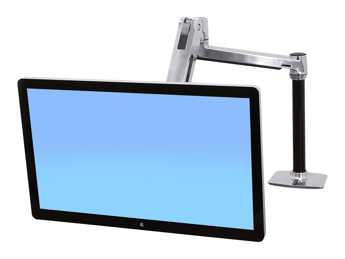 Ergotron LX HD Sit-Stand Desk Mount LCD Arm - Befestigungskit - für LCD-Display - verriegelbar - Aluminium - Polished Aluminum - Bildschirmgröße: bis zu 116,8 cm (bis zu 46 Zoll)