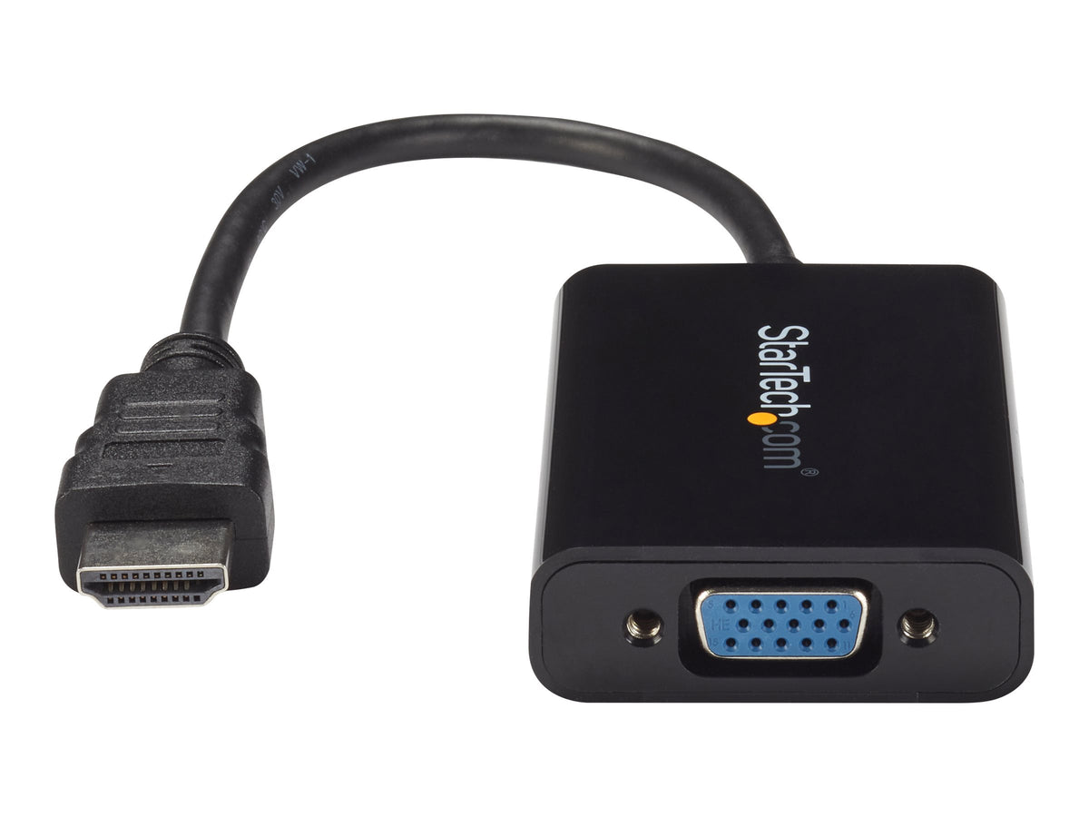 StarTech.com HDMI auf VGA Video Konverter / Wandler mit 2 Kanal Audio - hd zu VGA adapter 1080p - max. Auflösung 1920x1080 - Videoschnittstellen-Converter - HDMI männlich bis HD-15 (VGA)