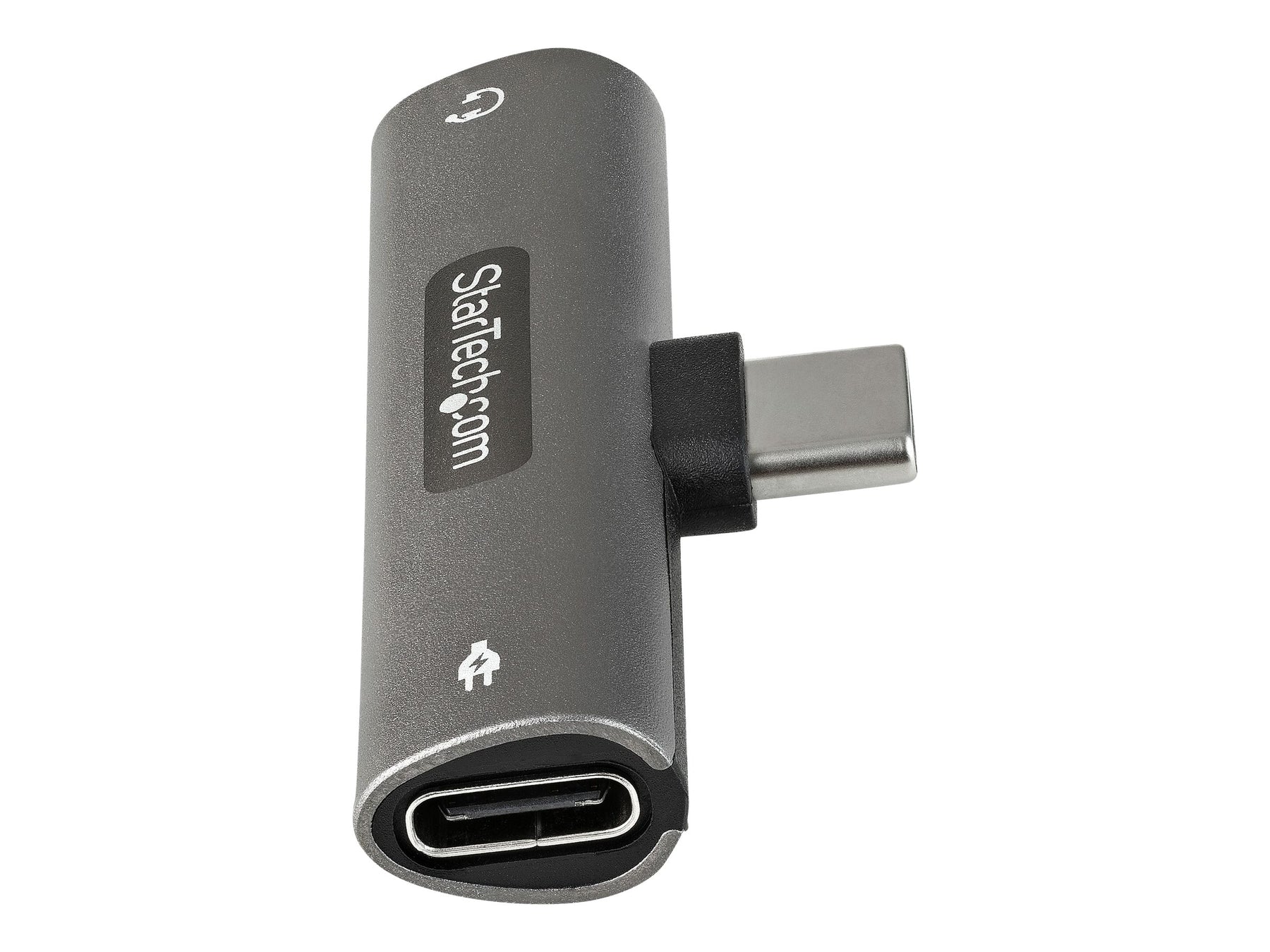 StarTech.com USB-C Audio- und Ladeadapter - USB-C-Audio Adapter mit 3,5-mm TRRS Kopfhörer-/Headset Buchse und 60W USB Typ-C-Power Delivery Pass-Through - für USB-C Handy/Tablet/Laptop (CDP235APDM)