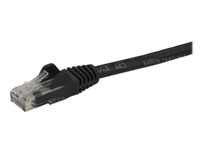 StarTech.com 1.5m CAT6 Ethernet Cable, 10 Gigabit Snagless RJ45 650MHz 100W PoE Patch Cord, CAT 6 10GbE UTP Network Cable w/Strain Relief, Black, Fluke Tested/Wiring is UL Certified/TIA - Category 6 - 24AWG (N6PATC150CMBK)