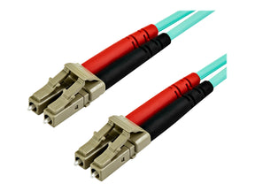 StarTech.com 7 m OM4 LC to LC Multimode Duplex Fiber Optic Patch Cable - Aqua - 50/125 - Fiber Optic Cable - 40/100Gb - LSZH (450FBLCLC7)