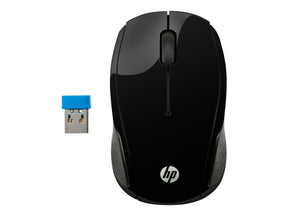 HP 200 - Maus - rechts- und linkshändig - optisch - kabellos - 2.4 GHz - kabelloser Empfänger (USB)