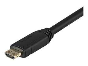 StarTech.com 3m HDMI 2.0 Kabel mit Riegel - 4K 60Hz Premium zertifiziertes High Speed HDMI Kabel mit Ethernet - HDR10, 18 Gbit/s - HDMI Monitorkabel - St/St - Schwarz (HDMM3MLP)