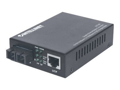 Intellinet Gigabit Ethernet Singlemode Medienkonverter, 10/100/1000Base-T auf 1000Base-LX (SC)