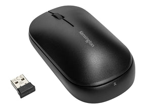 Kensington SureTrack Dual Wireless Mouse - Maus - optisch - 4 Tasten - kabellos - 2.4 GHz, Bluetooth 3.0, Bluetooth 5.0 LE - kabelloser Empfänger (USB)