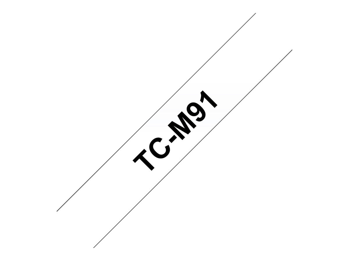 Brother TCM91 - Matt - 9 mm x schwarz auf durchsichtig
