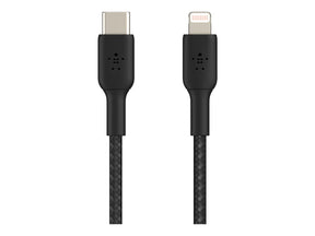 Belkin BOOST CHARGE - Lightning-Kabel - 24 pin USB-C männlich zu Lightning männlich - 2 m - Schwarz - USB-Stromversorgung (18 W)