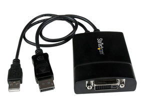 StarTech.com DisplayPort to DVI Adapter - Dual-Link - Active DVI-D Adapter for Your Monitor / Display - USB Powered - 2560x1600 (DP2DVID2)