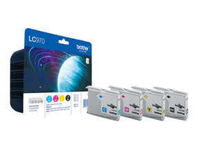 Brother LC970 Value Pack - 4er-Pack - Schwarz, Gelb, Cyan, Magenta