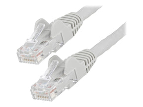 StarTech.com 15m Netzwerkkabel CAT6 - LSZH(weniger Rauch, Halogenfrei) - 10Gbit 650MHz 100W POE RJ45 U/UTP LAN-Patch Kabel - Grau, ETL Zertifizierung, 24AWG, Installationskabel (N6LPATCH15MGR)