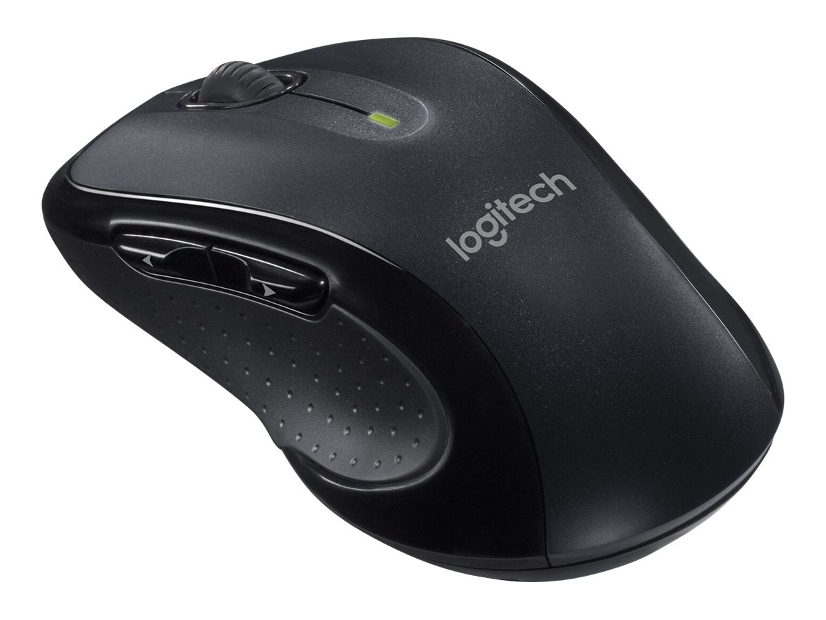 Logitech M510 - Maus - Für Rechtshänder - Laser - 5 Tasten - kabellos - 2.4 GHz - kabelloser Empfänger (USB)