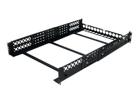 StarTech.com 2HE tiefenvestellbare 19 Zoll Server Rack Schienen - Universal Rack Schiene - Rack-Schiene - Schwarz - 2U - 48.3 cm (19")