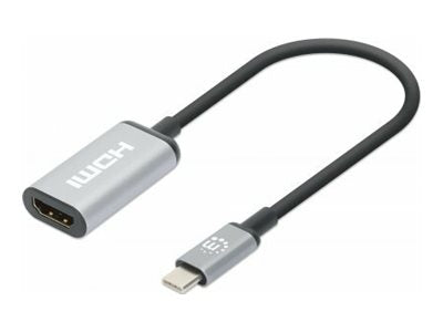 Manhattan USB-C to HDMI Cable, 4K@60Hz, 5 Gbps (USB 3.2 Gen1 aka USB 3.0)