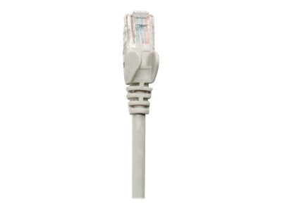 Intellinet Network Patch Cable, Cat5e, 1m, Grey, CCA, U/UTP, PVC, RJ45, Gold Plated Contacts, Snagless, Booted, Lifetime Warranty, Polybag - Patch-Kabel - RJ-45 (M)