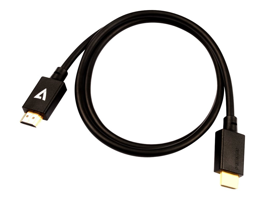 V7 HDMI-Kabel - HDMI männlich zu HDMI männlich - 1 m - abgeschirmt - Schwarz - unterstützt 8K UHD (7680 x 4320)