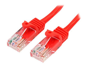 StarTech.com 3m Cat5e RJ45 UTP Netzwerkkabel Snagless - Cat 5e Patchkabel - Rot - Stecker / Stecker - Patch-Kabel - RJ-45 (M)