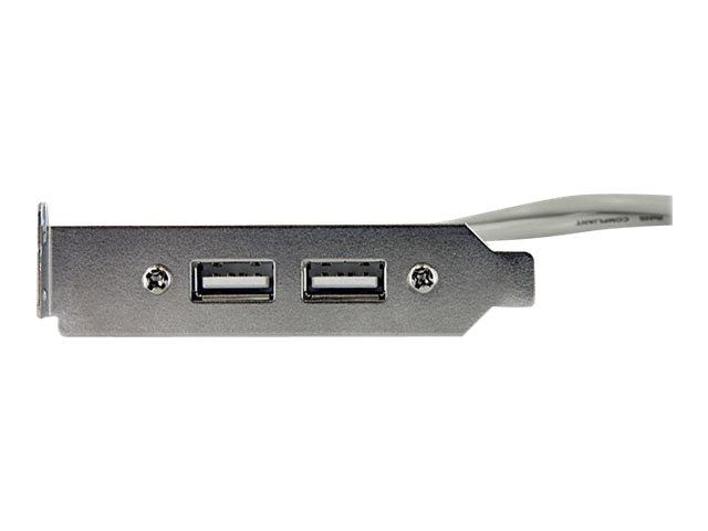 StarTech.com 2 Port USB 2.0 Low Profile Slotblech - Buchse - USB-Konsole - USB (W)