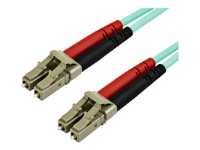 StarTech.com 7m OM3 LC to LC Multimode Duplex Fiber Optic Patch Cable - Aqua - 50/125 - LSZH Fiber Optic Cable - 10Gb (A50FBLCLC7)