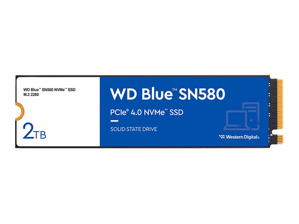 WD Blue SN580 WDS200T3B0E - SSD - 2 TB - intern - M.2 2280 - PCIe 4.0 x4 (NVMe)